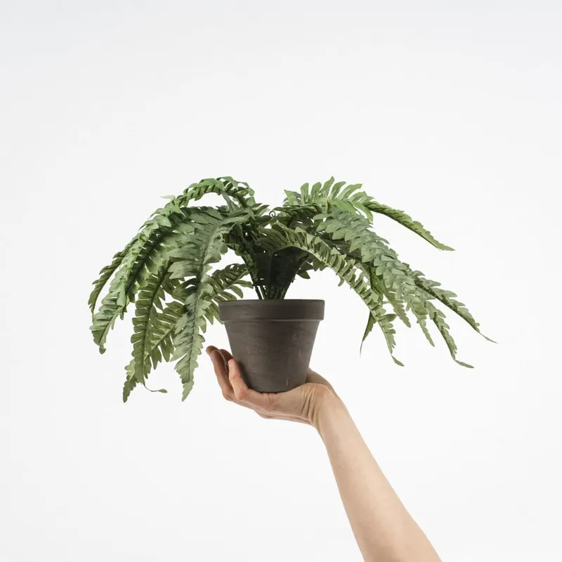 Helecho artificial con maceta - 35cm Venta Final