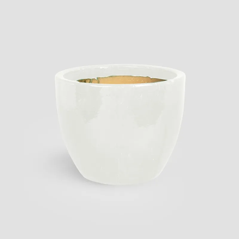 Maceta Herstera Esmaltada blanca (Campana) Envío Exprés