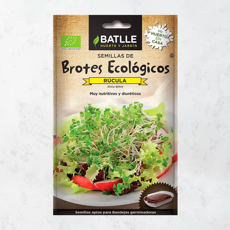 Semillas brotes rúcula eco De Moda