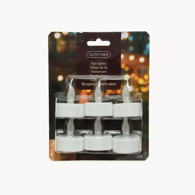 Pedido Al Por Mayor Velas de Té con Luz LED fija para Interior