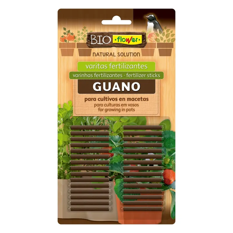 Fertilizante clavos de guano Bioflower 30 uds Precio Reducido