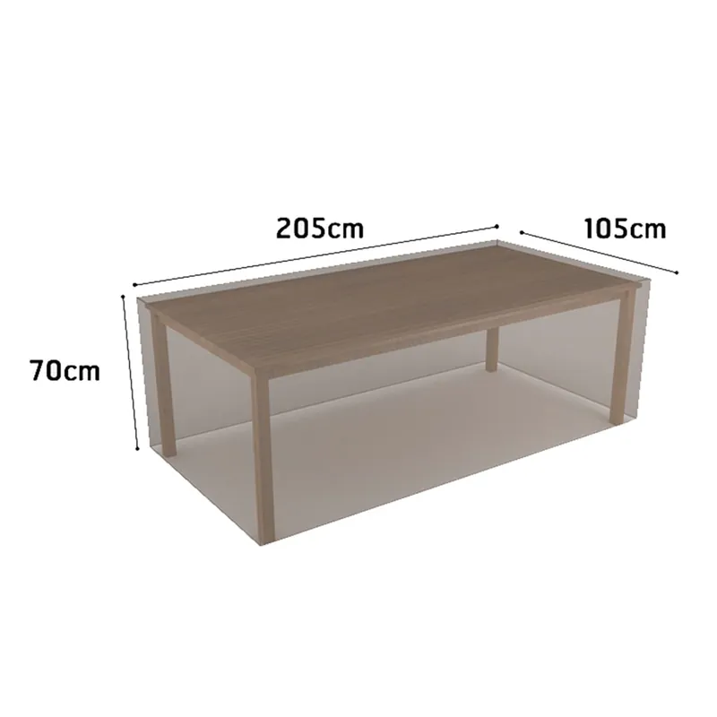 Tendencia Funda Protectora para Mesa Rectangular 205x105x70 cm