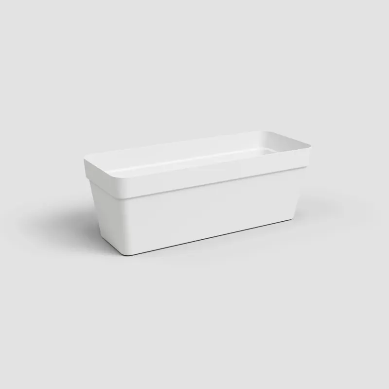 Certificado Maceta de plástico Artevasi blanca Capri jardinera