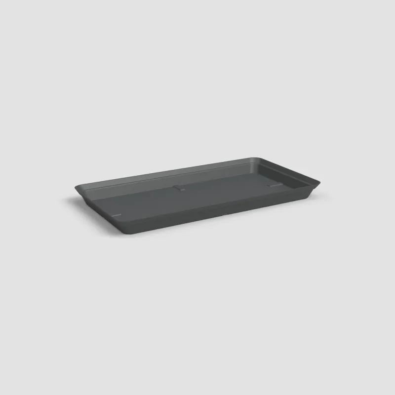 Ordena Ya Plato de plástico Artevasi antracita Capri rectangular