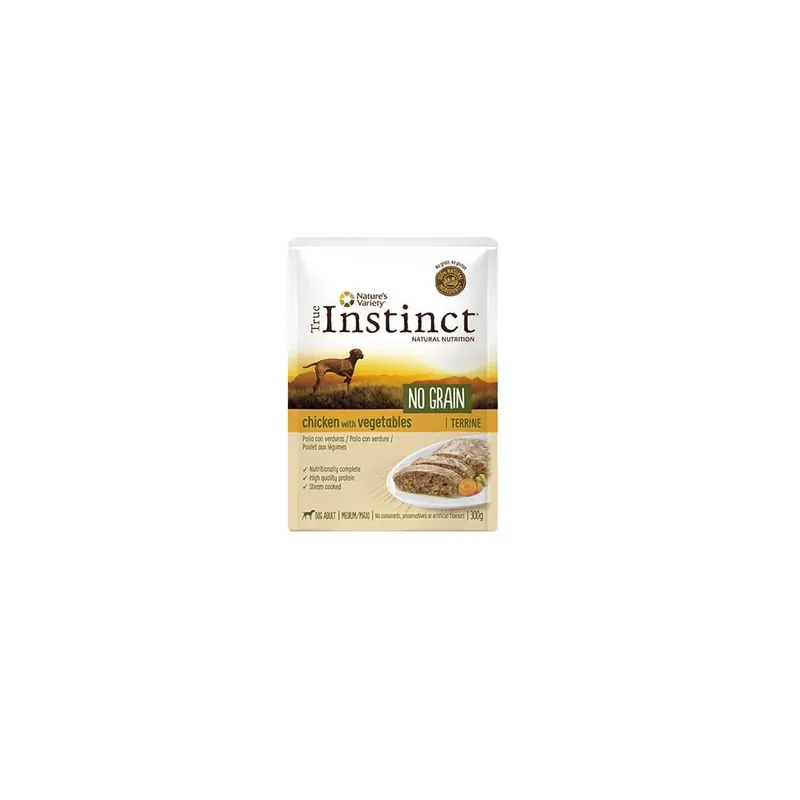 Promoción Exclusiva True instinct alimento húmedo mediano de pollo