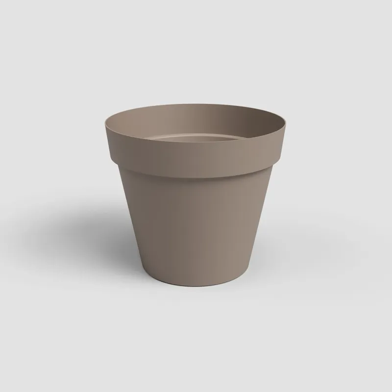 Solo Por Tiempo Limitado Maceta de plástico Artevasi taupe Capri redonda