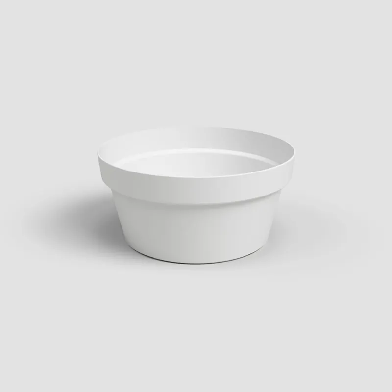 Maceta de plástico Artevasi blanca Capri bol Oferta