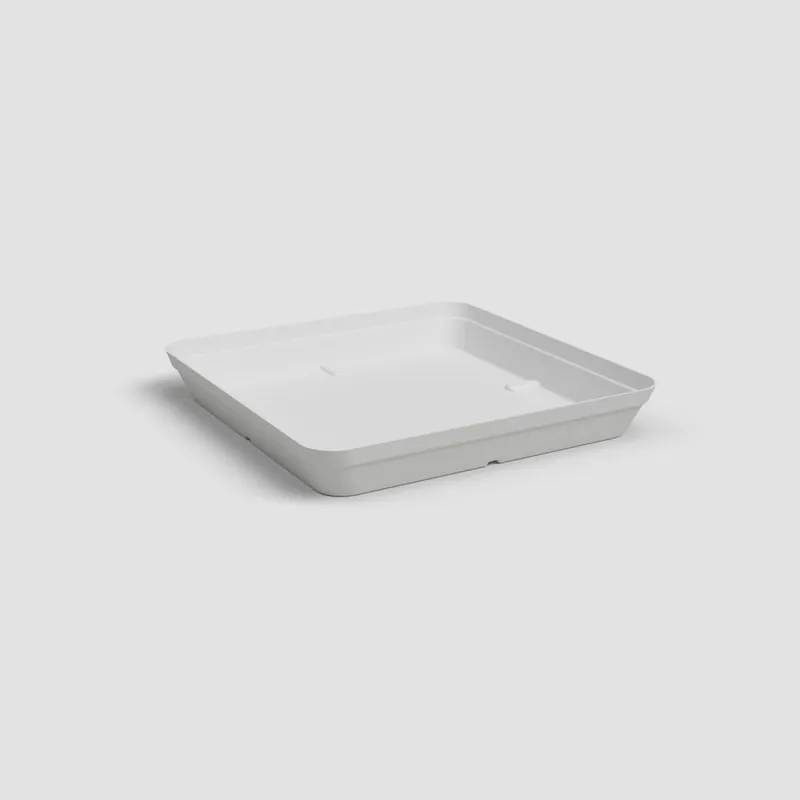 Oferta Plato de plástico Artevasi blanco Capri cuadrado