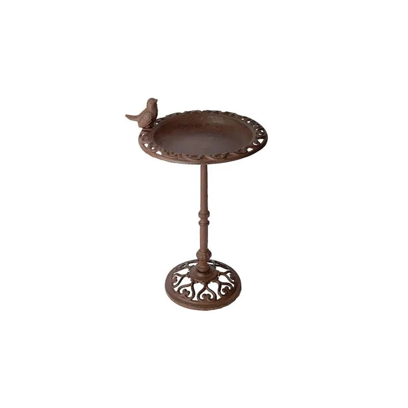 Edición Limitada Baño de pájaros iron con pie