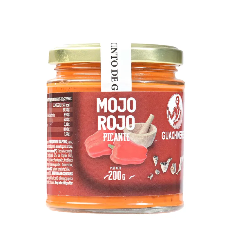 Precio Económico Salsa para barbacoa Mojo Rojo picante Guachinerfe