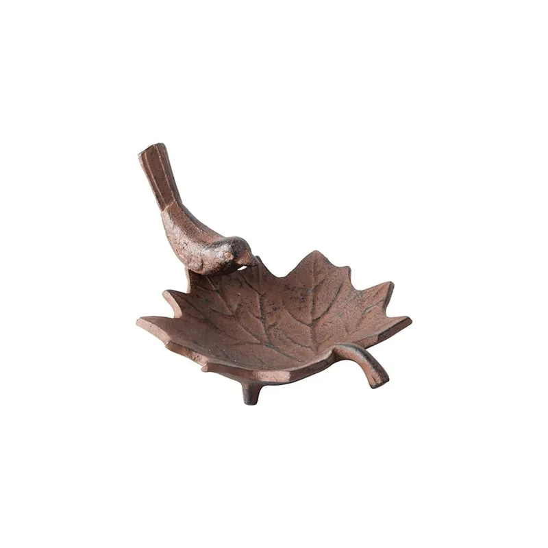 Baño de pájaros iron hoja Novedad
