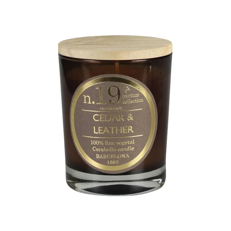 Vela perfumada Cerabella 19 Cedar & Leather Profesional