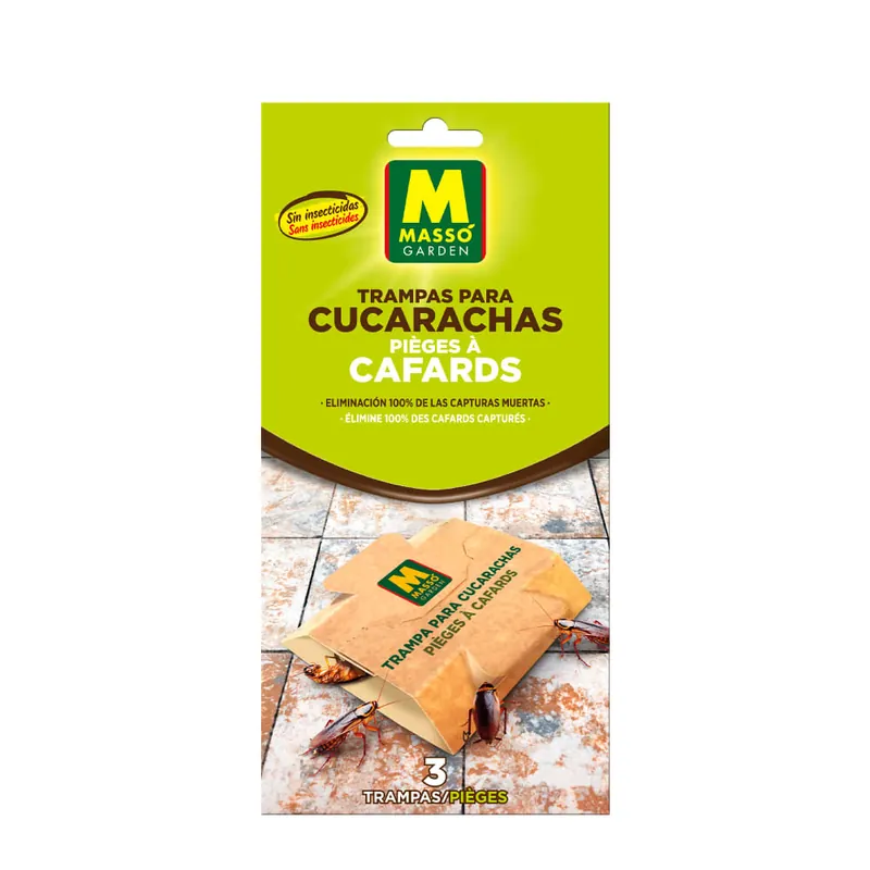Envío Inmediato Trampas para Cucarachas Ecológicas Massó