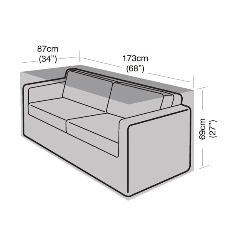 Garantía Incluida Funda Protectora para Sofá Pequeño de 2-3 plazas 83x173x69 cm
