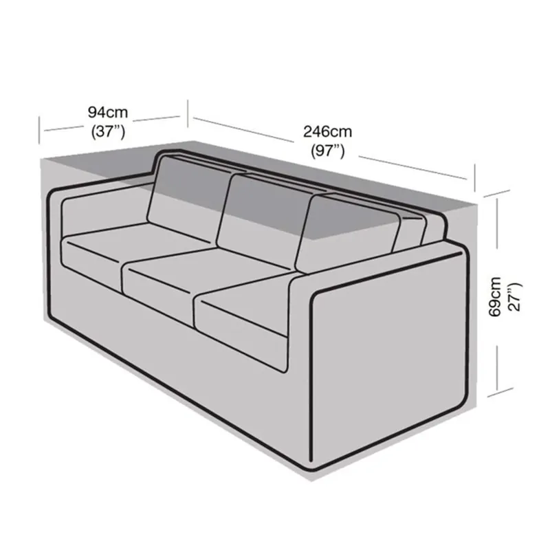 Liquidación Funda Protectora para Sofá Grande de 3 plazas 94x246x69 cm