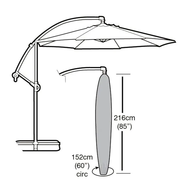 Tendencia Funda Protectora para Sombrilla Circular Impermeable ø152x216 cm
