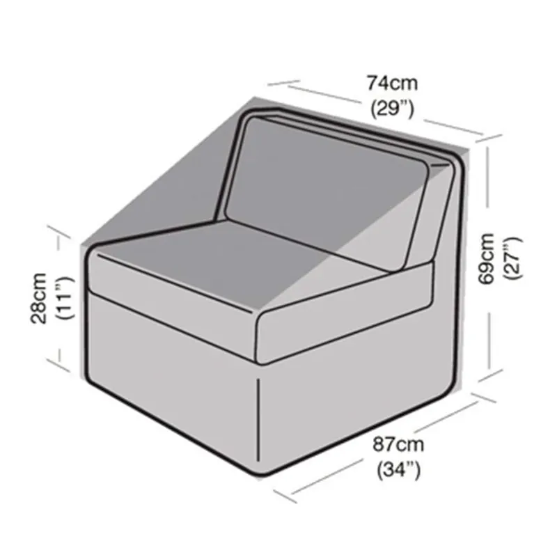 Ordenar Ahora Mismo Funda Protectora para Módulo Central 87x74x69x28 cm