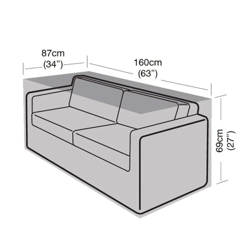 Funda Protectora para Sofá Pequeño de 2 plazas 87x160x69 cm Pedido Al Por Mayor