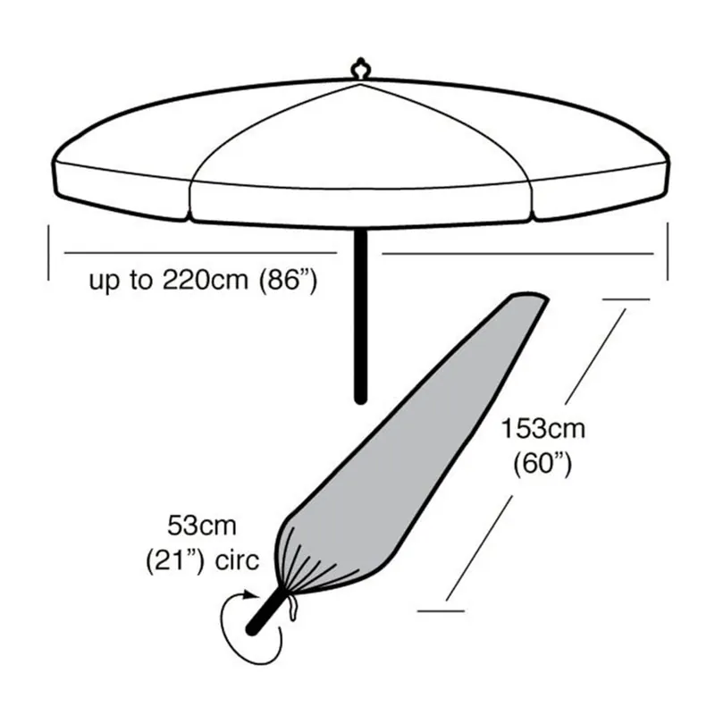 Funda Protectora para Sombrilla Circular Pequeña ø153x53 cm Original