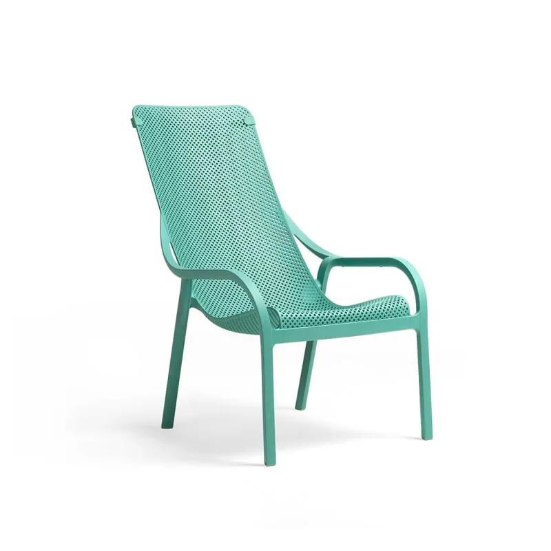 Silla de jardín Nardi NET LOUNGE verde Máxima Calidad