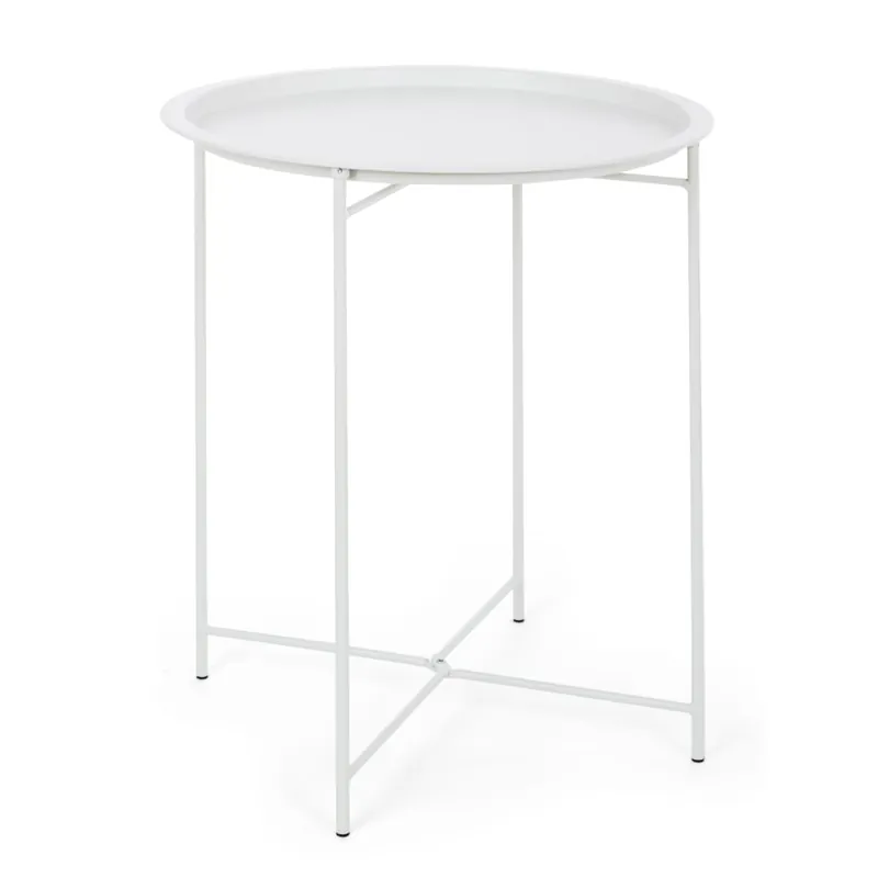 Mesa de jardín auxiliar Bizzotto WISSANT blanco Oferta Limitada