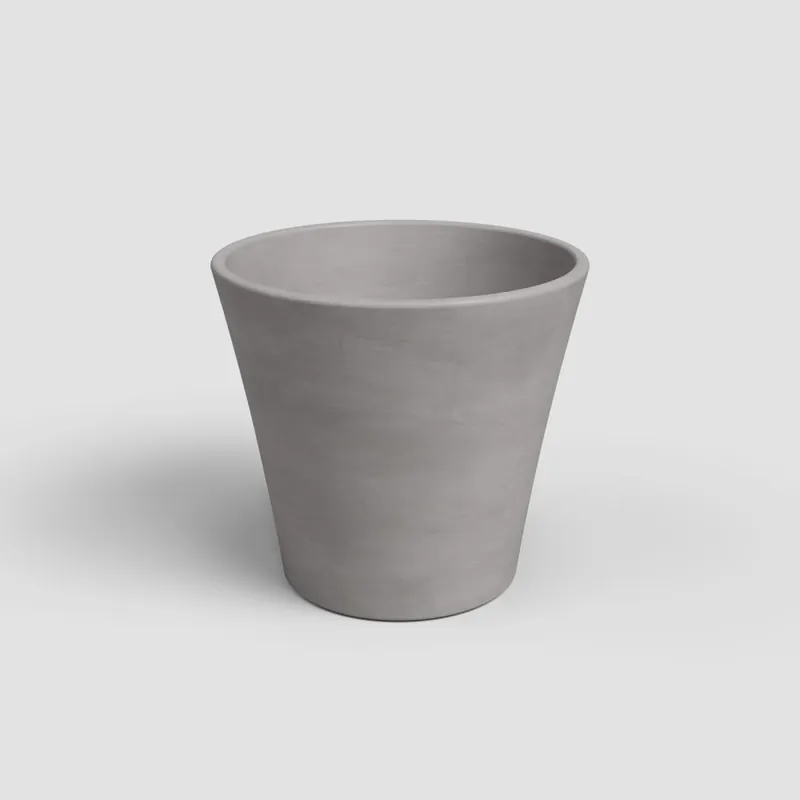 Envío Internacional Maceta de barro Artevasi gris Manuel cónica