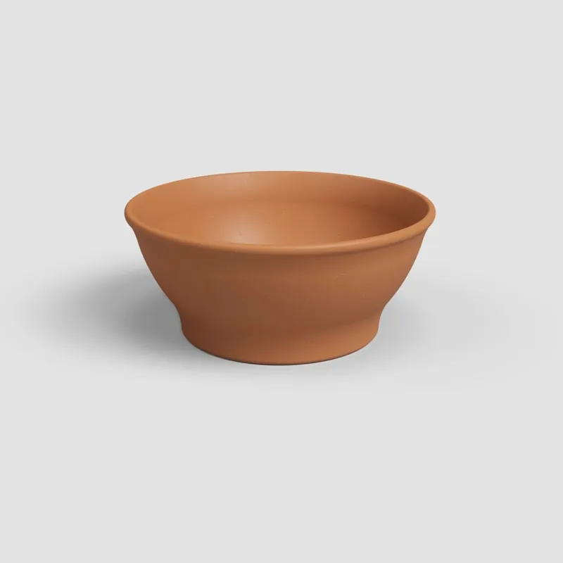 Maceta de barro Artevasi terracota Saramago bol Artesanal