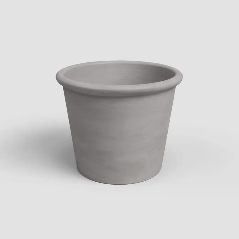 Maceta de barro Artevasi gris Saramago cilindro Oferta Especial