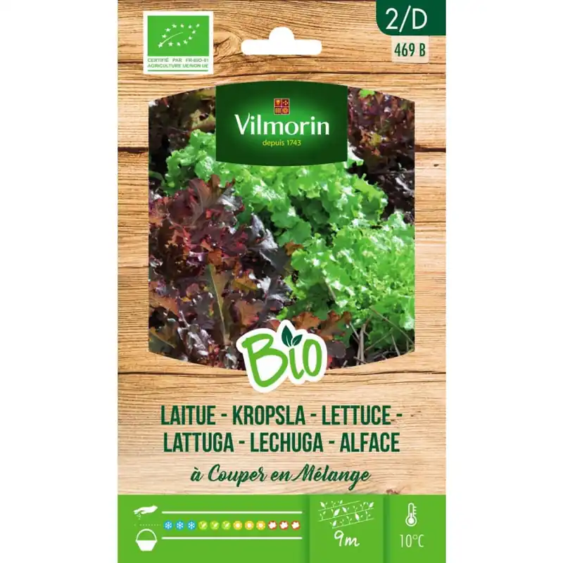 Semillas Lechuga de Cortar Mezcla Bio Vilmorin Precio De Fábrica
