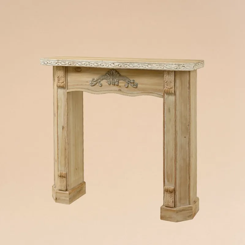 Chimenea decorativa de madera de abeto natural Comprar En Línea
