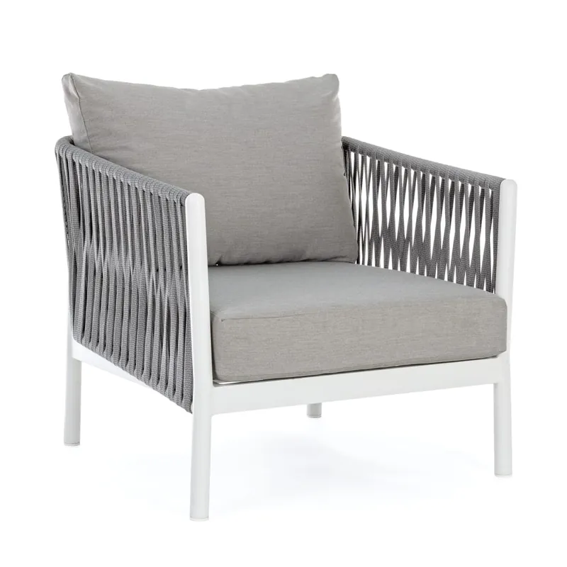 Sillón de jardín Bizzotto FLORENCIA blanco Pago Seguro