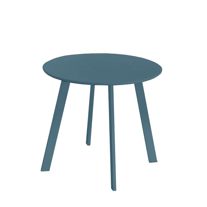 Moderno Mesa de jardín auxiliar LDK MARZIA azul