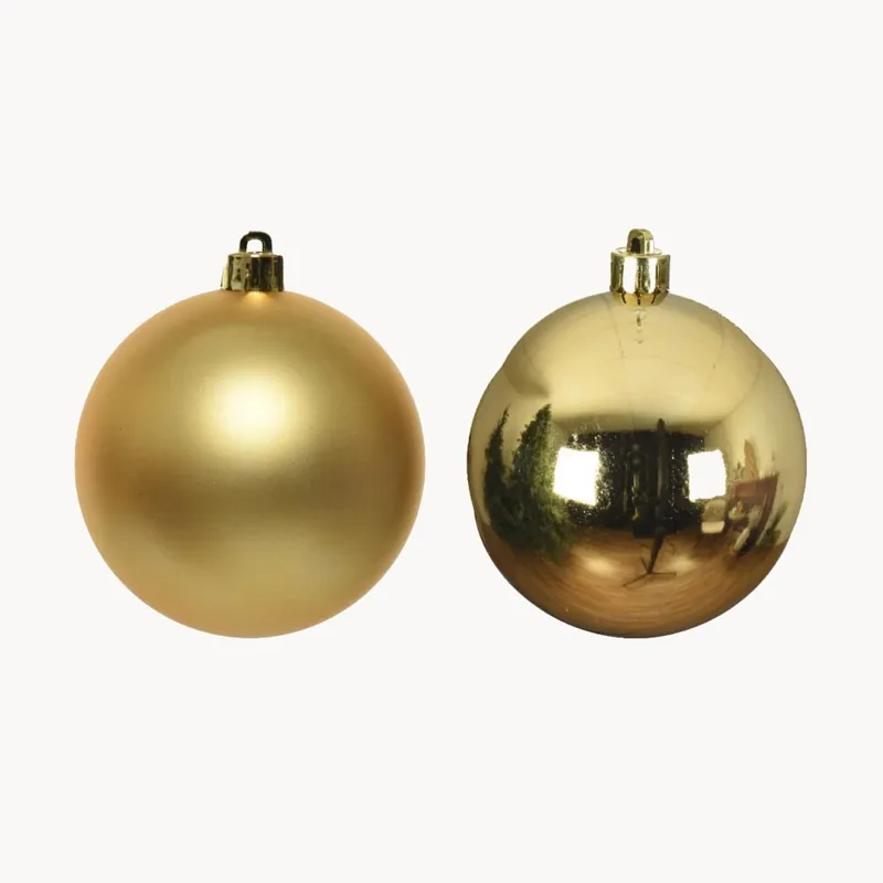 Set de Bolas para Árbol de Navidad en Cristal Brillo/Mate dorado Envío Internacional