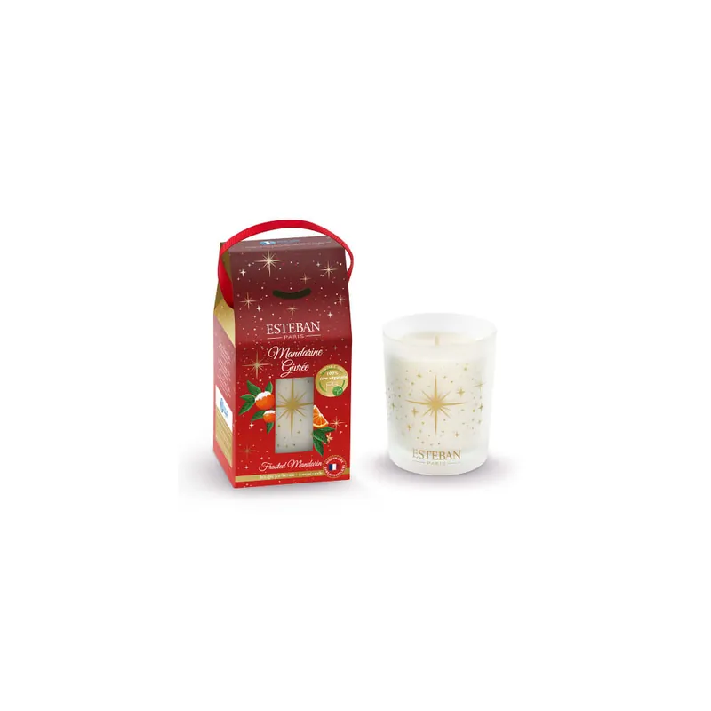Máxima Calidad Vela Perfumada Recargable Mandarine Givrée 180 g - Esteban París