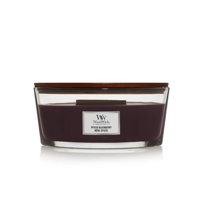 Solo Hoy Vela perfumada WoodWick Core Spiced Blackberry (Ellipse)