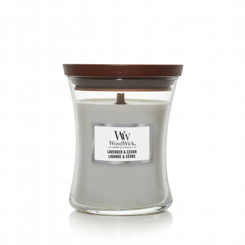 Favorito De Clientes Vela perfumada WoodWick Core Lavender & Cedar (Medium)
