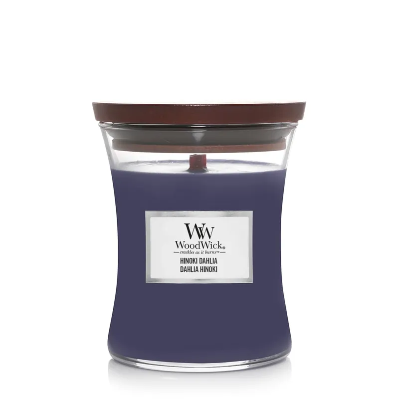 Última Versión Vela perfumada WoodWick Core Hinoki Dahlia (Medium)