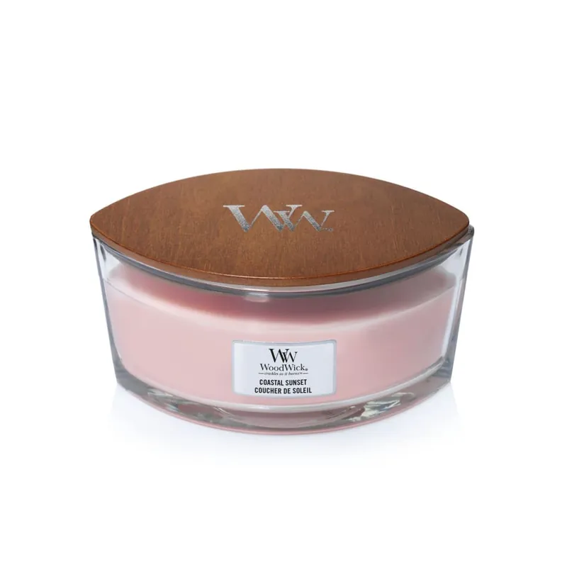 Vela perfumada WoodWick Core Coastal Sunset (Ellipse) Ocasión Especial