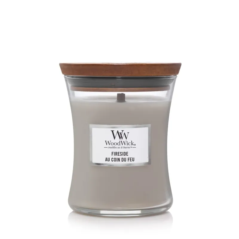 Vela perfumada WoodWick Core Fireside (Medium) Original