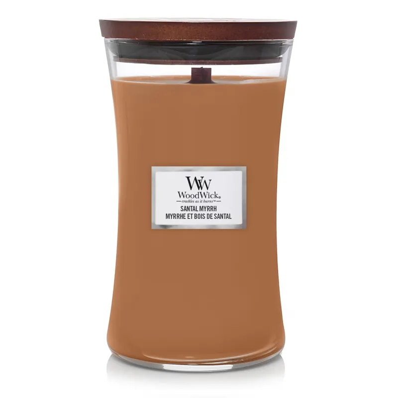 Vela perfumada WoodWick Core Santal Myrrh (Large) Solo Por Tiempo Limitado