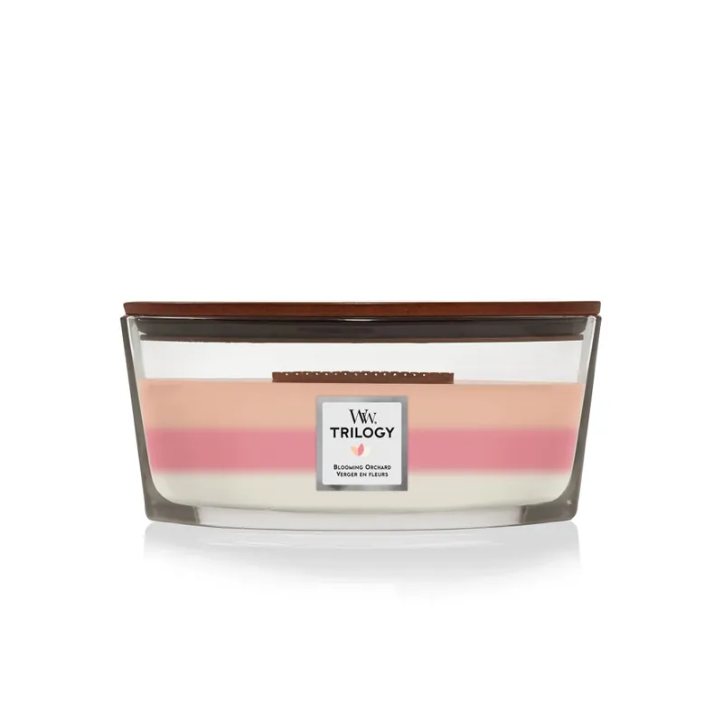 Oferta Vela perfumada WoodWick Trilogy Blooming Orchard (Ellipse)