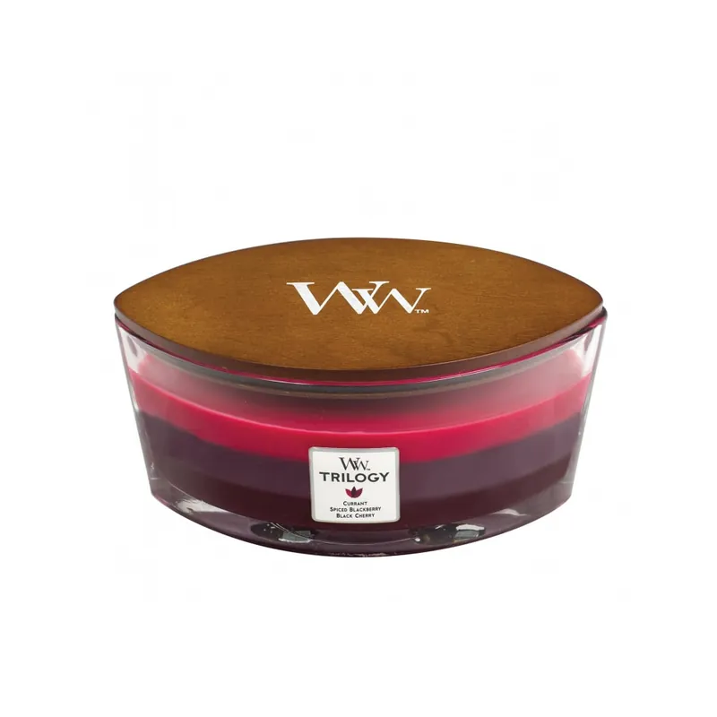 Venta Final Vela perfumada WoodWick Trilogy Currant (Ellipse)