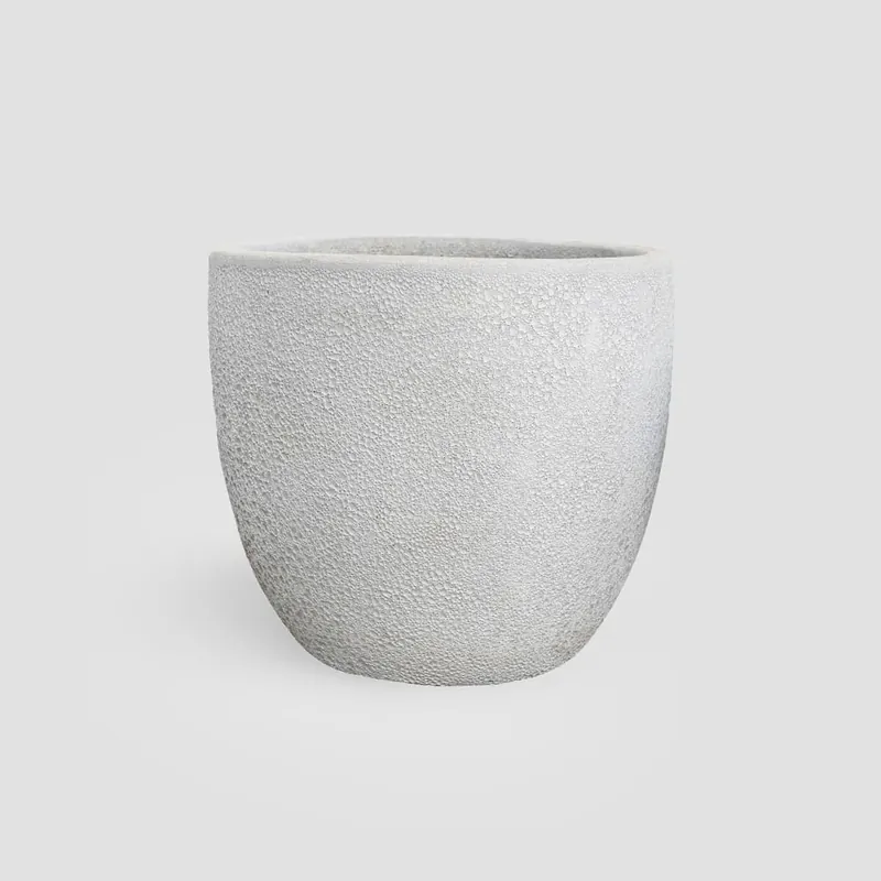 Maceta Fronda Angkor blanco (Campana) Stock Limitado