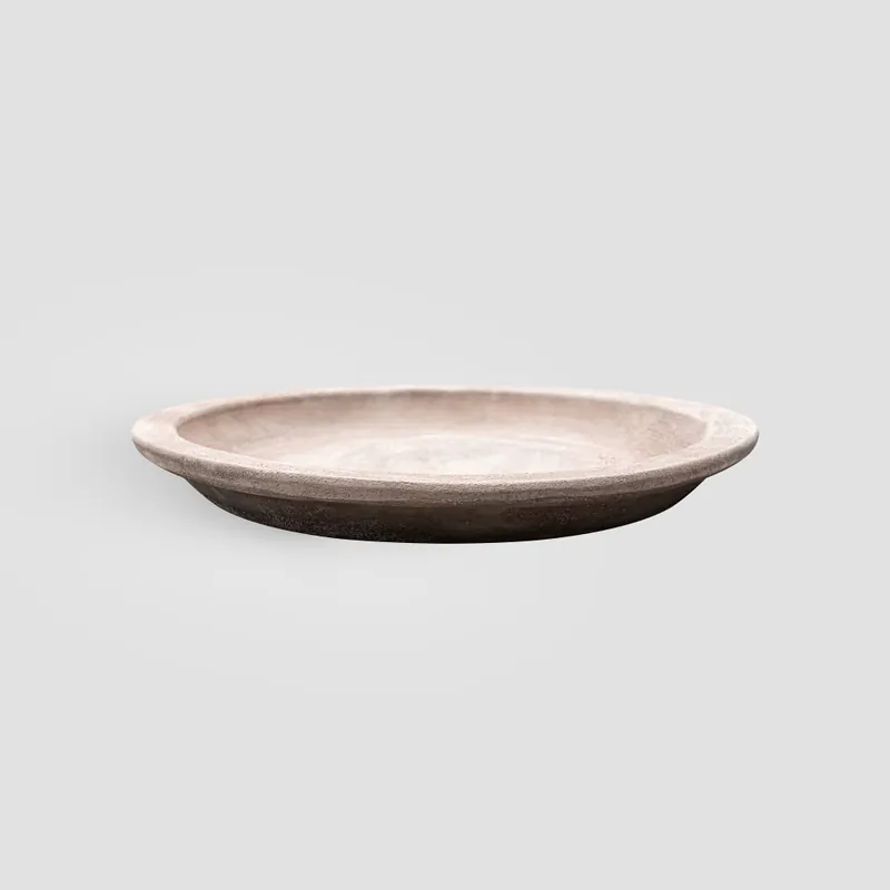 Plato redondo Fronda Antique natural Ordena Ya