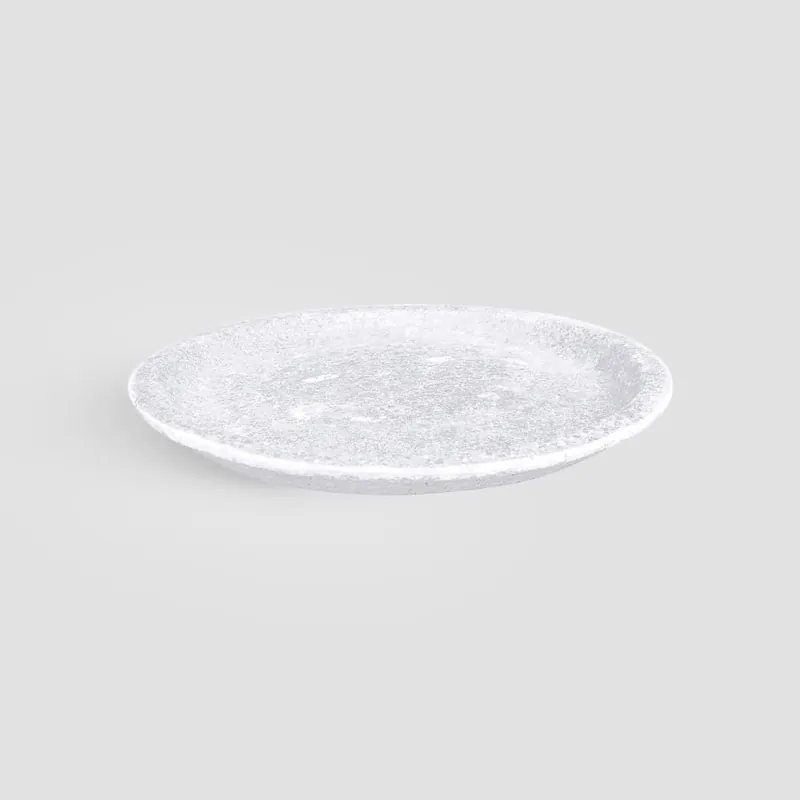 Plato redondo Fronda Angkor blanco Marca Reconocida