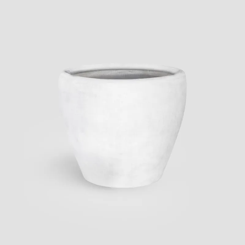 Maceta Discom Memphis blanco vintage (Campana) Descuento