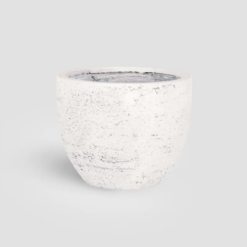 A Buen Precio Maceta Discom Travertino blanca (Campana)