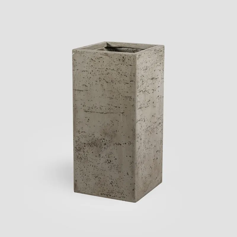 Liquidación Maceta Discom Travertino topo (Cubo alto)