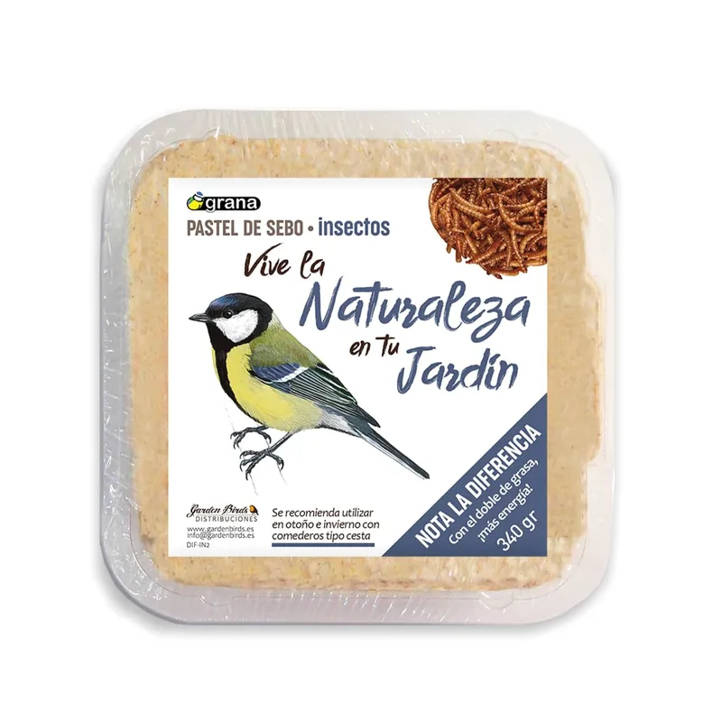 Pastel de sebo con larvas de insectos (340 g) Promoción