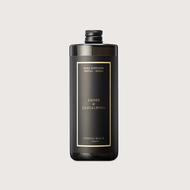 Alta Calidad Recarga mikado Cerería Mollá Amber & Sandalwood (500 ml)